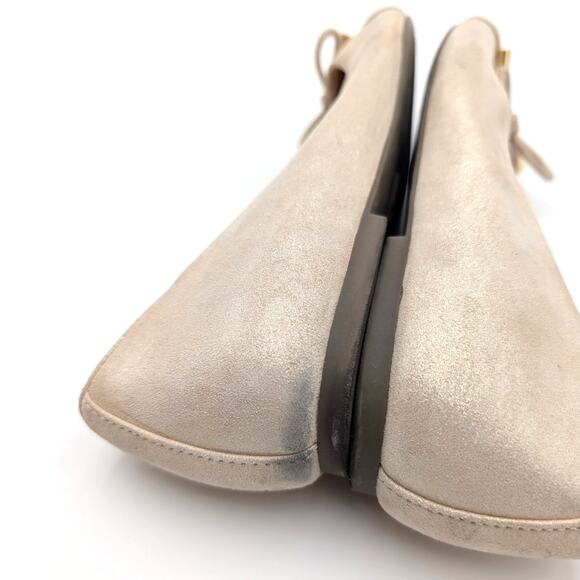 Vionic Klara Cap Toe Ballet Flats Women's Gold Metallic Leather Size US8 EU38.5 - Picture 8 of 13